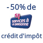 -50% de crédit d'impôt